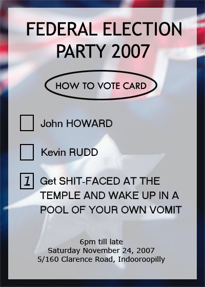 Federal Election Party 2007